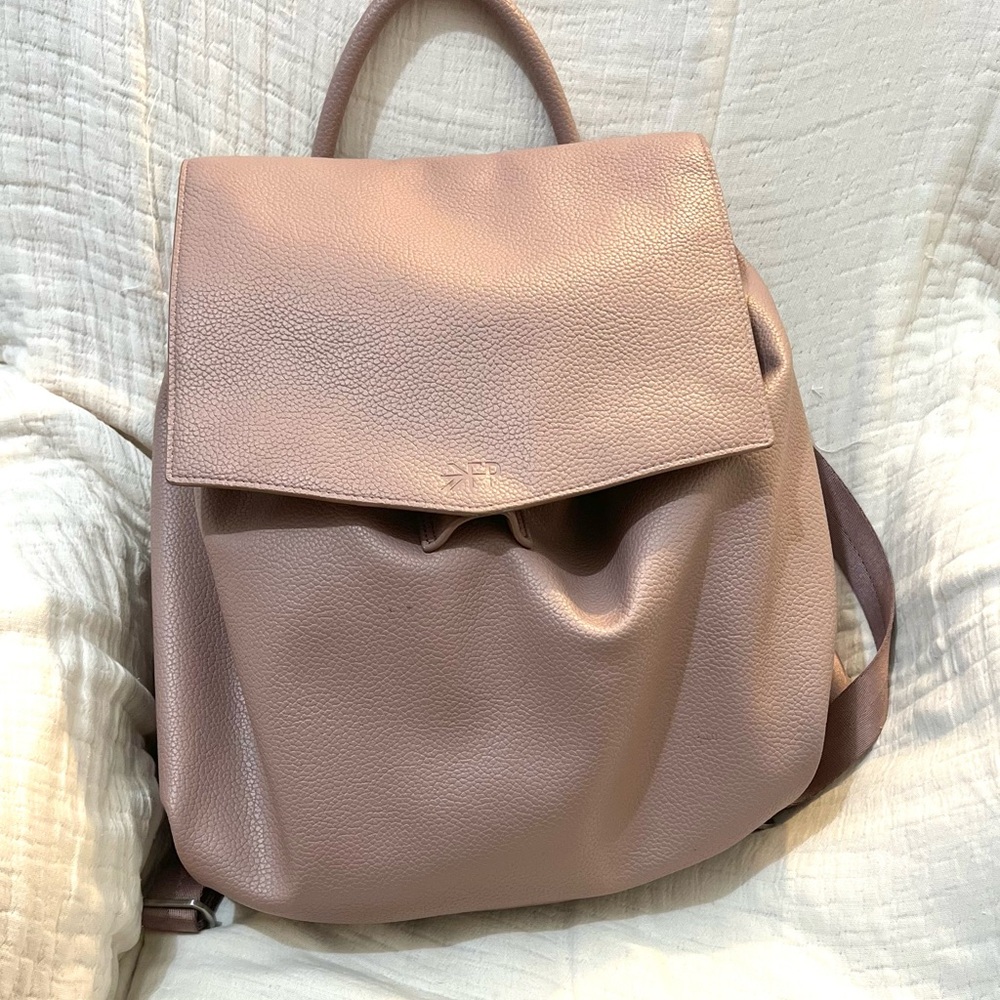 Freshly Picked Blush Leather Backpack